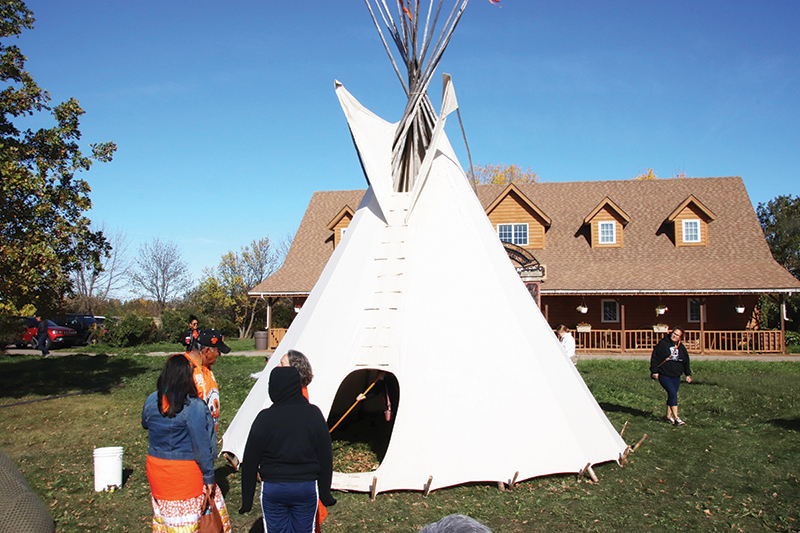 Teepee-raising teaches lessons from the grandmothers